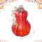 Glitzhome® 8.5" Fall Red Glass Gourd with Glitter